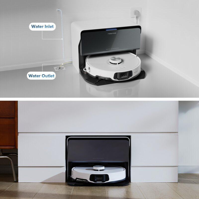 Roborock S8 Max Ultra có hệ thống nạp lại và xả nước